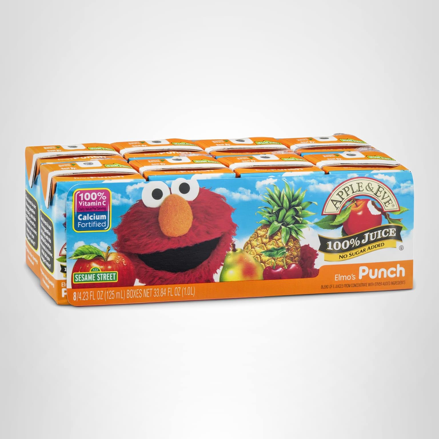 Amazon.com: Apple & Eve Elmo's Punch 100% Juice 8 pk (Pack of 5